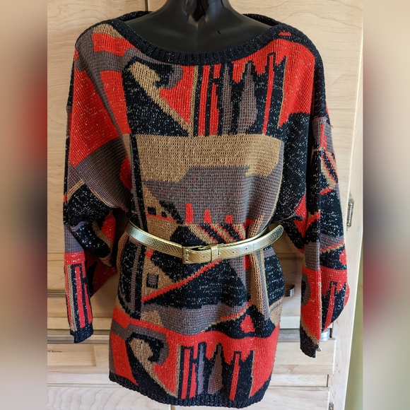 Awesome 80's Knit Sweater - Picture 4 of 5